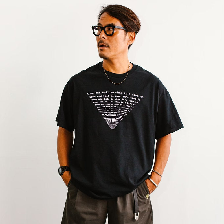 FAN SHAPE TEE / 25SP-018 BLACK