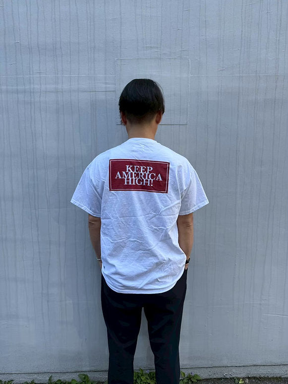 25SM-006 Keep America High ! Tee / 25SM-006 WHITE