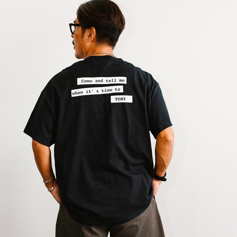 FAN SHAPE TEE / 25SP-018 BLACK