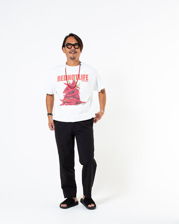 Red Hot Life Tee / 26SS-008 WHITE