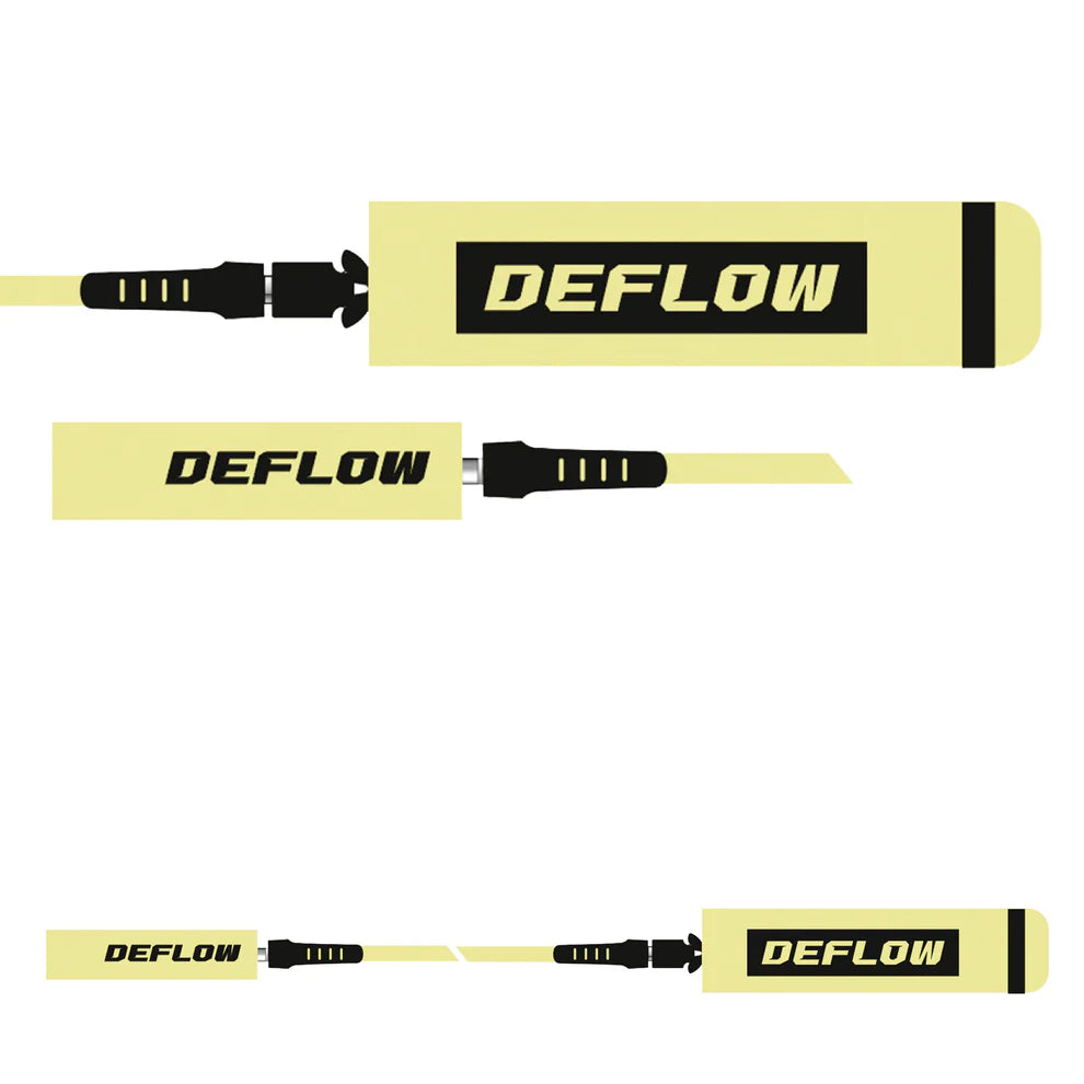 DEFLOW SURF リーシュコード COREシリーズ 6ft (イエロー)