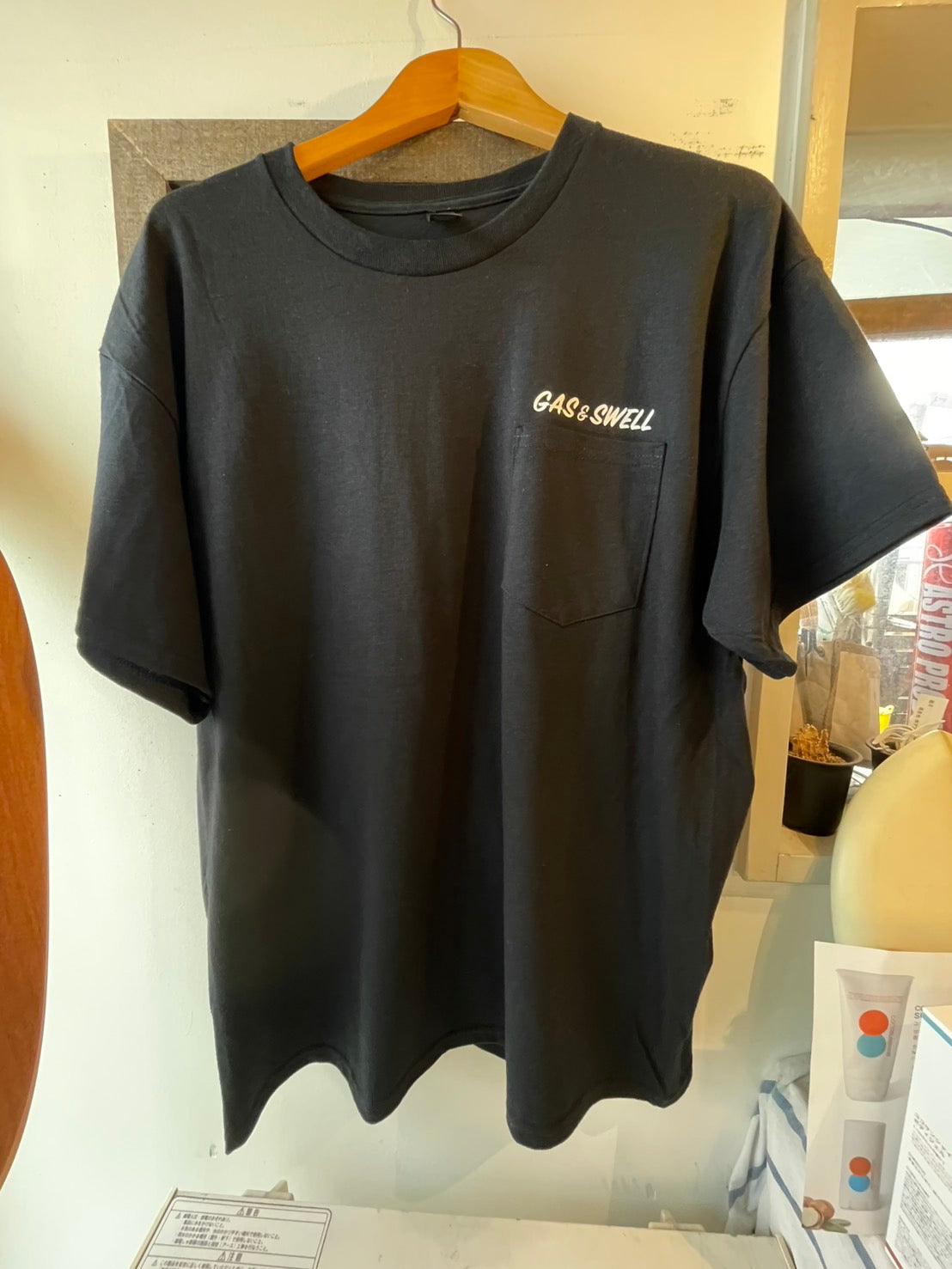 Gasswell ポケットTシャツ ブラック